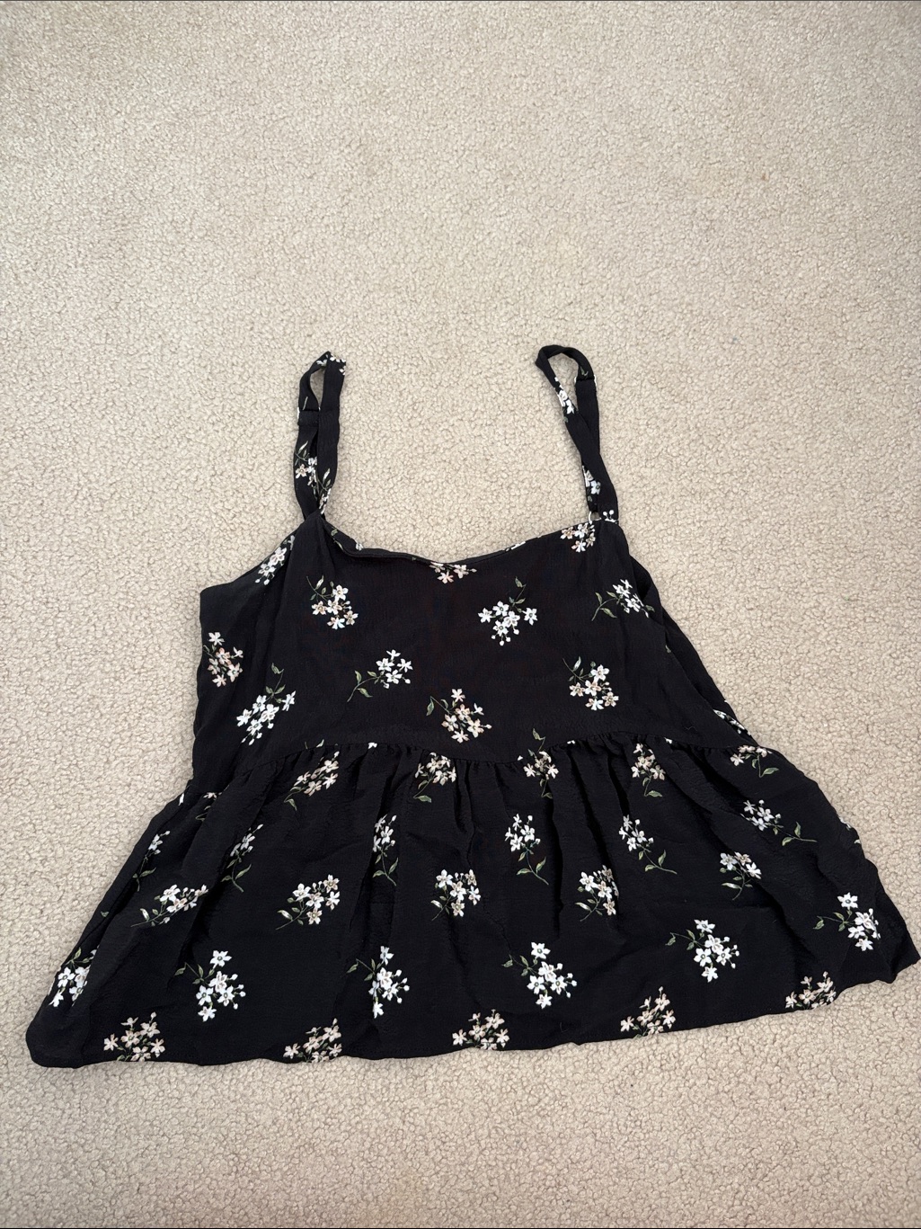 Hollister Black Floral Camisole